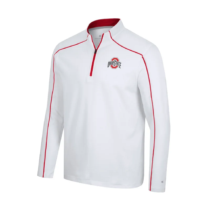 Jackets For School Custom Orders-Ohio State Buckeyes Take Your Time Windshirt 1/4 Zip Jacket