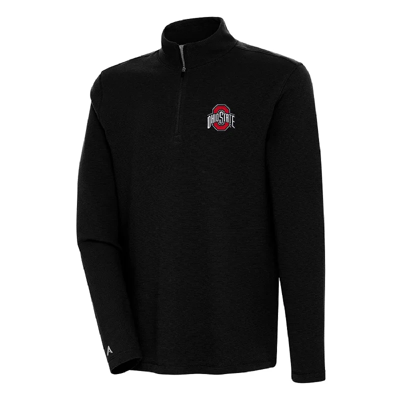 Jackets With Custom Embroidered Logos-Ohio State Buckeyes Sand Bunker 1/4 Zip Jacket