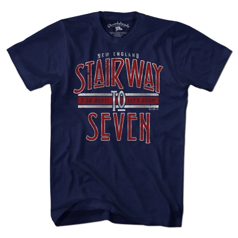 T-Shirt For Fan Merchandise Customization-New England Stairway to Seven T-Shirt