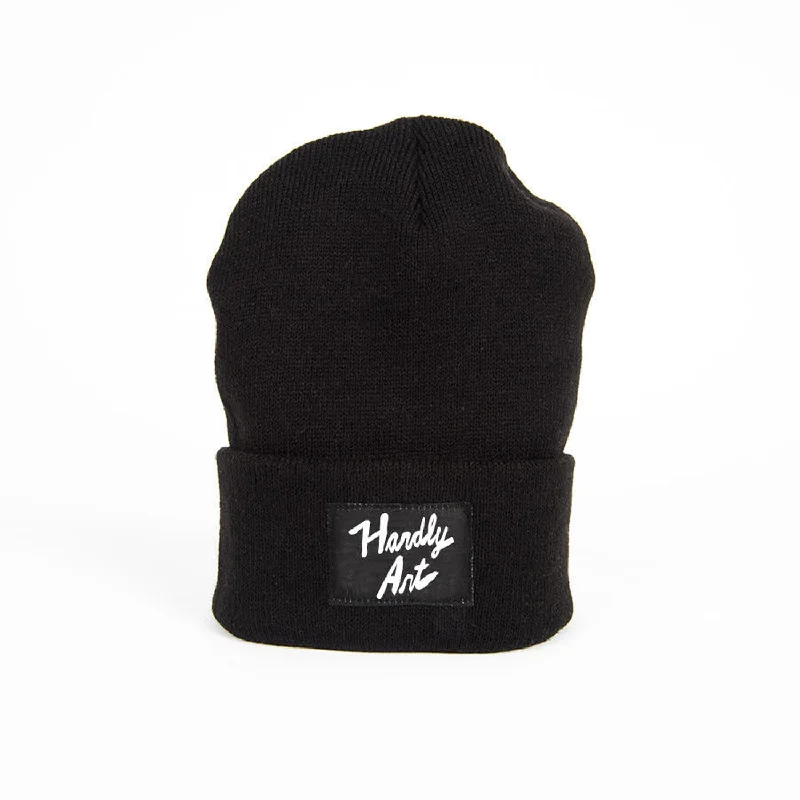 Hats With Thermal Insulation-Black Knit Beanie