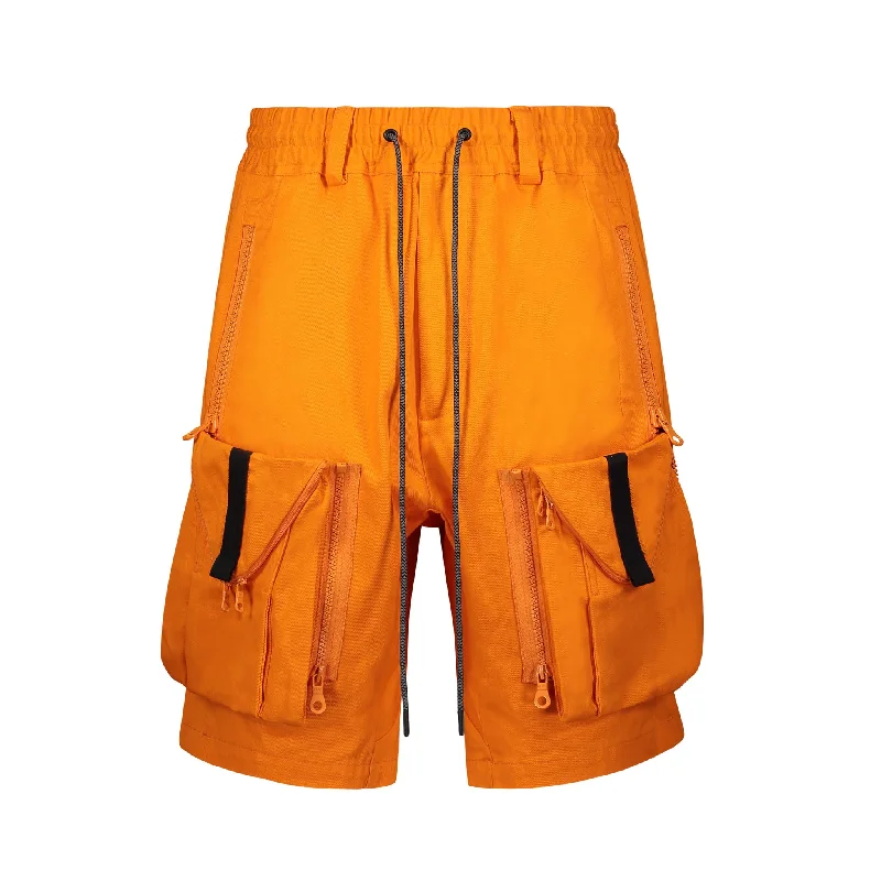 ZIPOFF CARGO SHORTS ORANGE