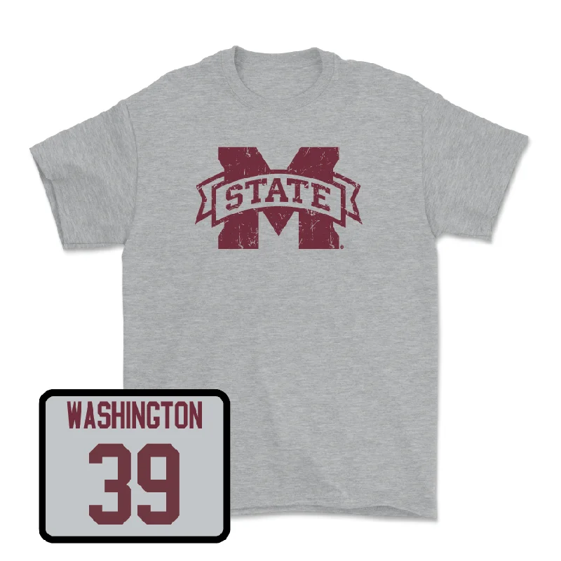 T-Shirt For Team-Specific Custom Fan Gear-Sport Grey Football Classic Tee - Joshua Washington