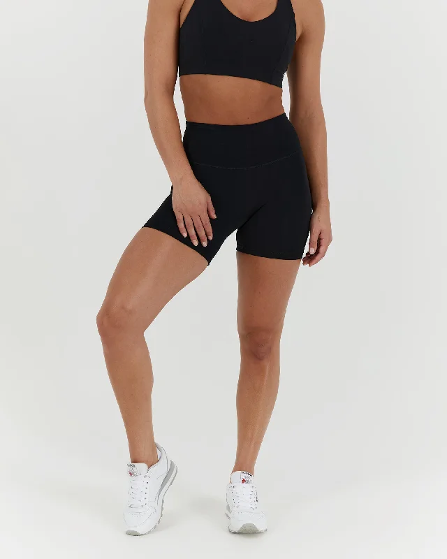 Shorts For Swimming Practice-SCULPT BIKER SHORTS - BLACK