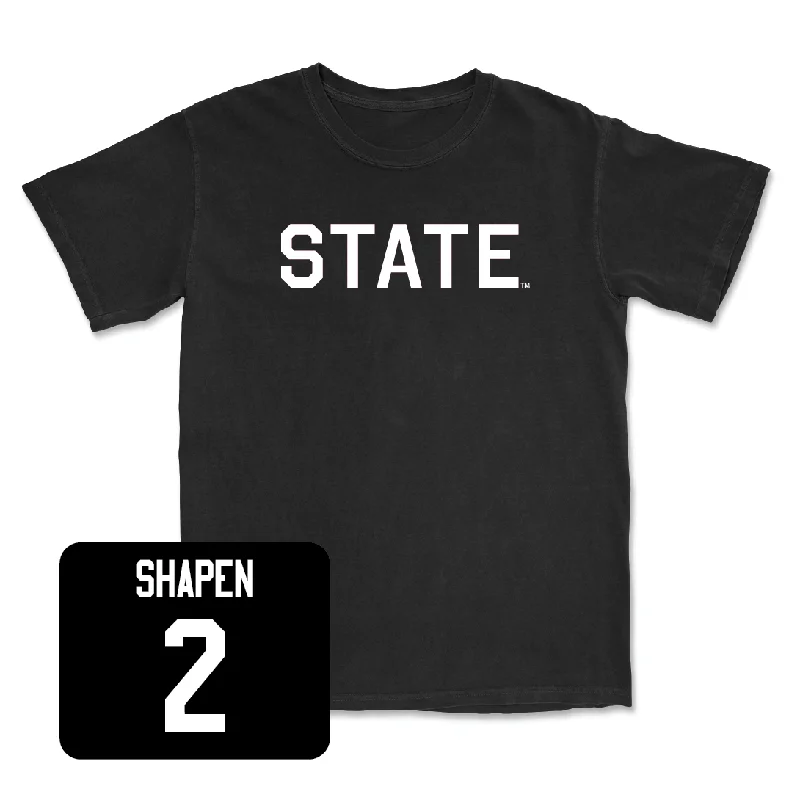 T-Shirt For College Teams-Football Black State Tee  - Blake Shapen