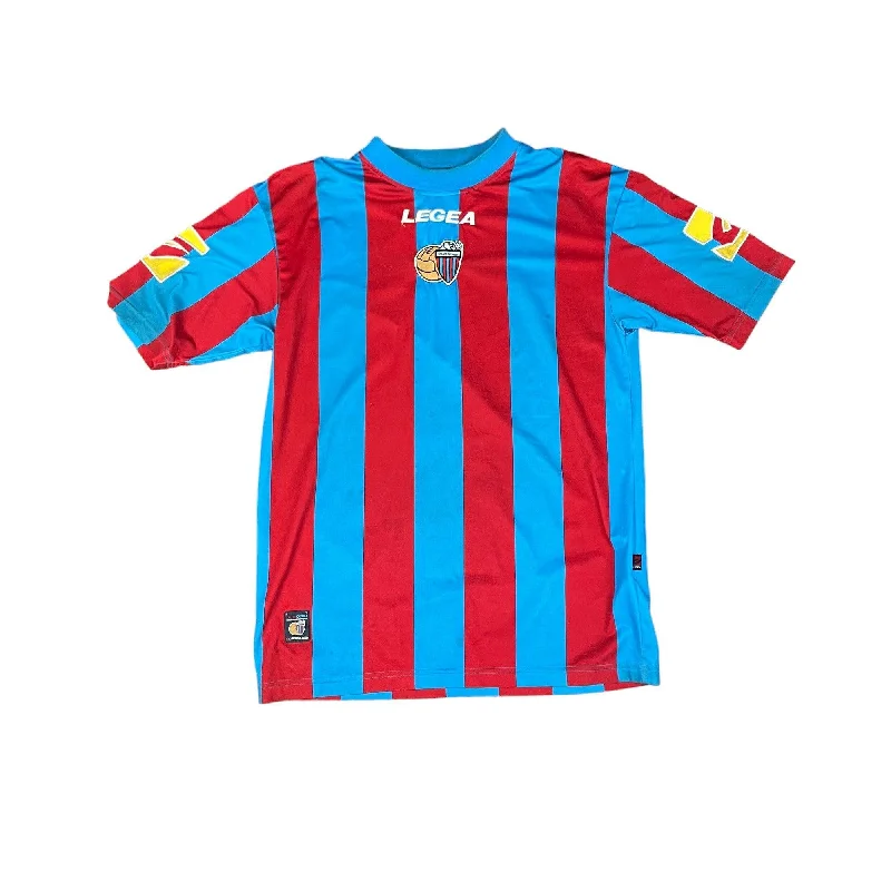 T-Shirt For Personalized School Apparel-2009-10 Blue + Red Calcio Catania Shirt - L