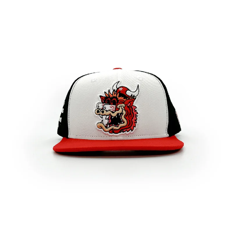 Personalized Baseball Caps-Madhouse on Madison - Fink - White/Red/Black