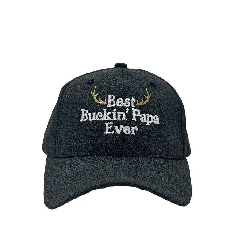 Baseball Hats For Women-Best Buckin Papa Ever