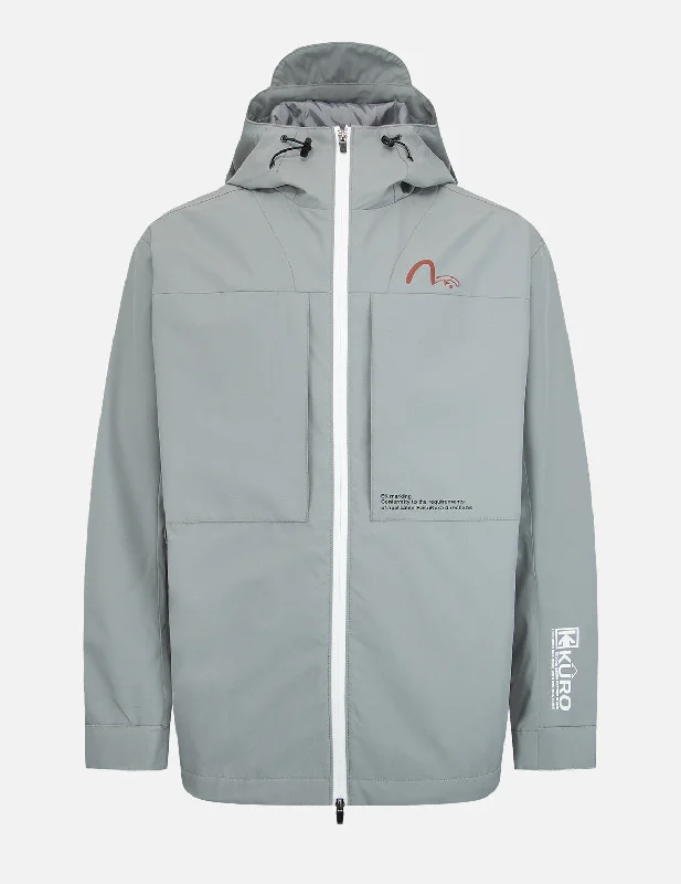 Jackets For Camping-Logo Print Windbreaker Jacket