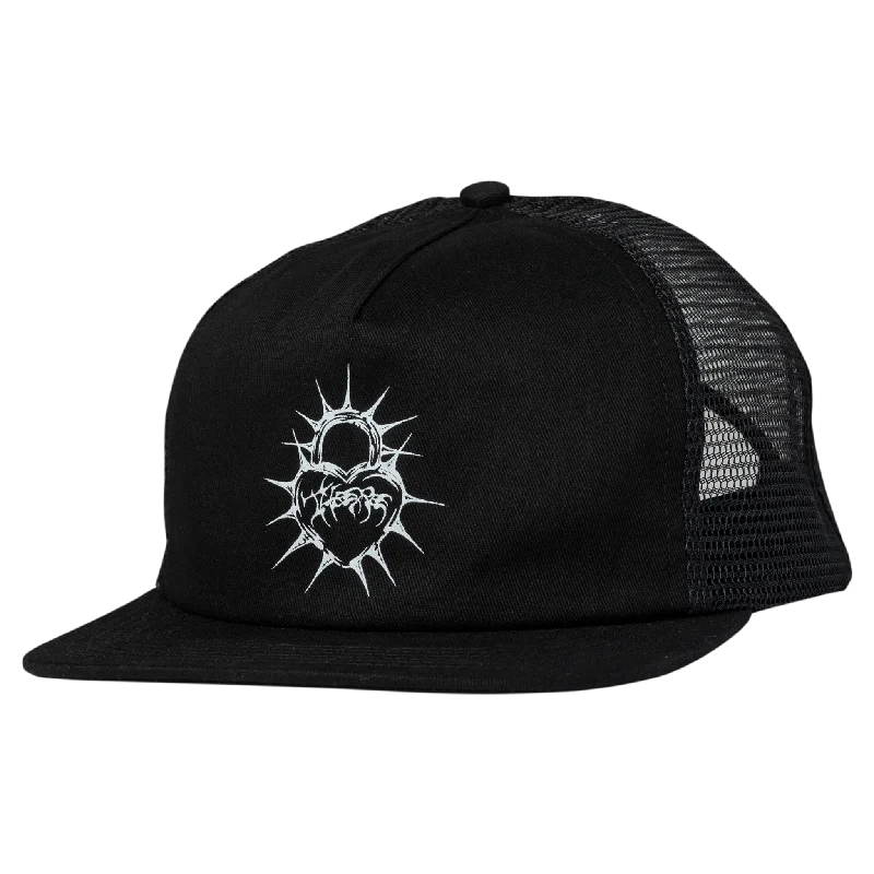 Hats For Limited Edition Releases-THERE SKATEBOARDS - "HEART" SNAPBACK HAT (BLACK)